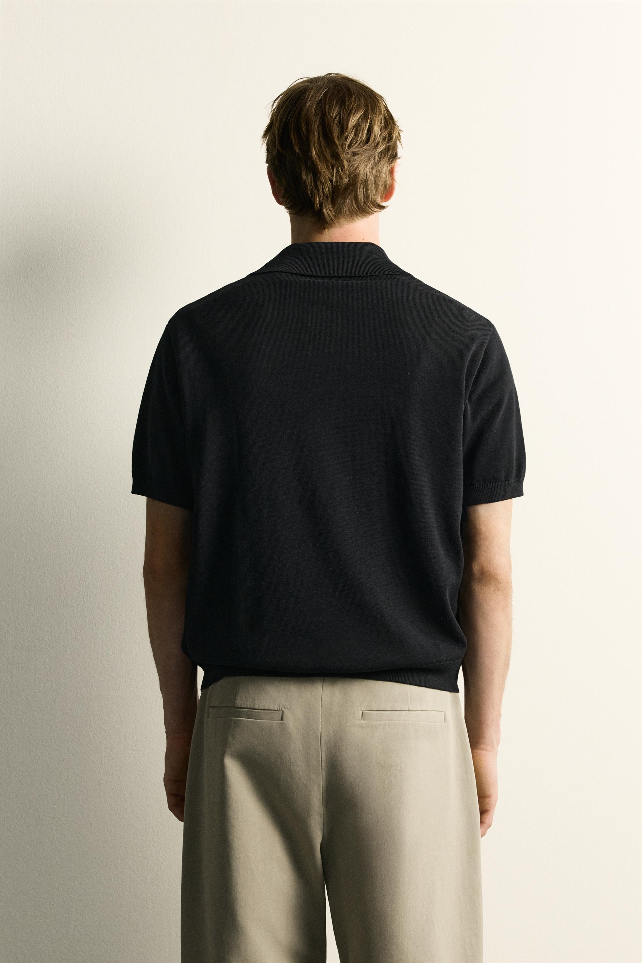 POLO EN MAILLE À COL ZIPPÉ